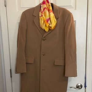 Vintage Cashmere Overcoat in Camel